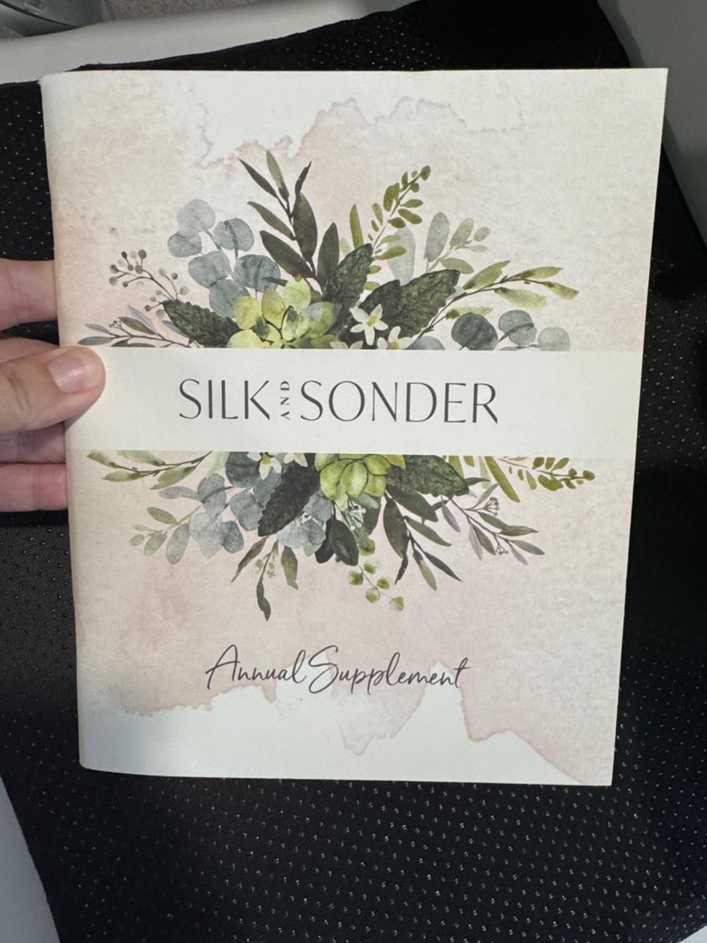 Silk and Sonder Annual Supplement Life Workbook - Green Floral Cover